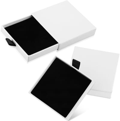 Cosensi - Sieraden cadeaubox - Luxe sieradenverpakking - Klein formaat - Witte kraftpapier - Perfect voor verjaardag en feestdagen - Eenvoudig op t...