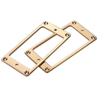 2 stuks Pickup Montage Ringen voor Humbucker Pickups Cover Frame Set goud