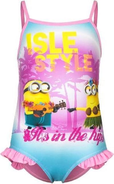 Badpak van Minions Hawai Roze Maat 98