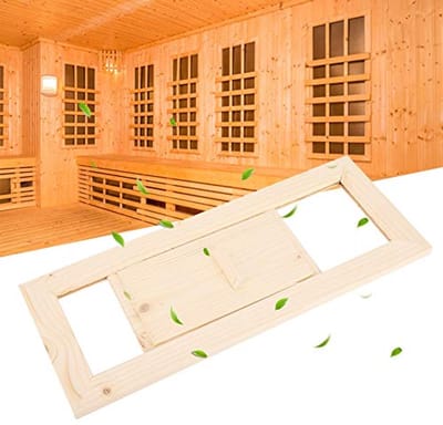 Rechthoekig Houten Ventilatierooster voor Sauna en Hamam - Perfecte Luchtventilatie