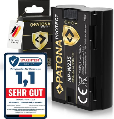 Accu NP-W235 (2600mAh) voor Fuji GFX50s II, GFX-100S, X-H2, X-T4 en meer met NTC-sensor