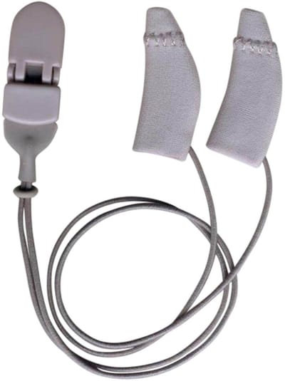 Ear Gear - Mini Curved - Grijs - met koord - hoortoestellen - tegen vocht en wind