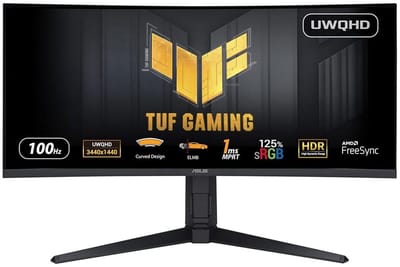 ASUS TUF Gaming VG34VQEL1A - WQHD Gaming Monitor - 100Hz - 34 Inch