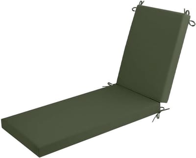 Ligstoelkussen - Buiten kussen - Comfortabel loungen - Antislip ontwerp - 38x193x56cm - Groen