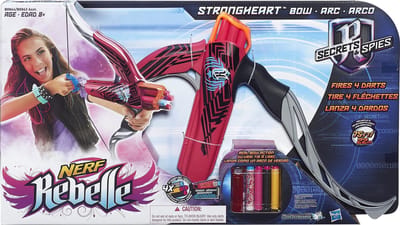 Nerf Rebelle Stongheart Bow Roze – 81x762x311cm | Nerf Bow Schietspeelgoed met Speelgoedpijlen | Nerfgun Arrowbow