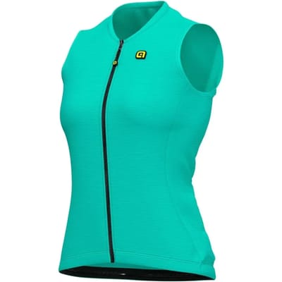 Ale Dames Fietsshirt Zonder Mouwen Color Block - Lichtblauw - S - Valt klein