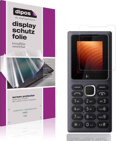 dipos – 4x Beschermfolie geschikt voor HMD 100 | Krasbestendige & heldere Screenprotector Ultra-Thin