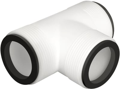 Dailygoods - Pool adapter 38 mm - 3-way verbinding - Duurzaam PVC - Tuinaccessoire - Slangverbinding - Geschikt voor Intex en Coleman - 1 stuk