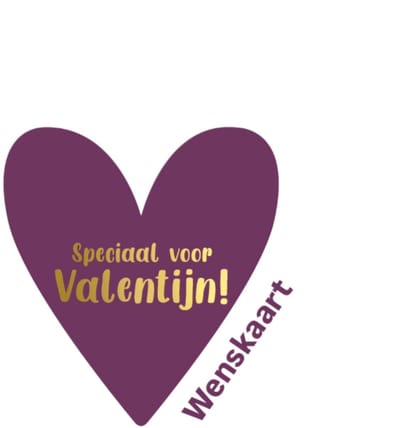 kaart in hartvorm Speciaal voor Valentijn - valentijn - liefde -