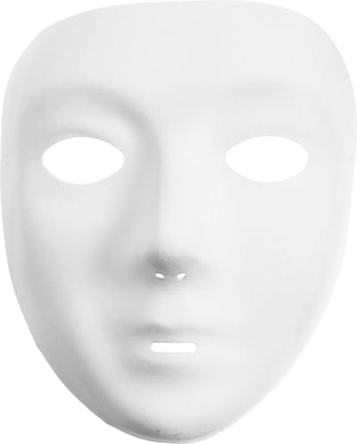 Creotime Masker 17,5 X 14 Cm Wit Kunststof
