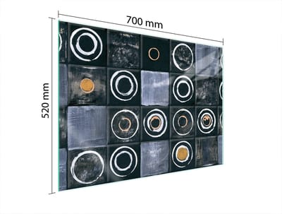 TMK ArtDeko - Serie - Glasbeschermingsplaat - 70x52 cm - Modern Design