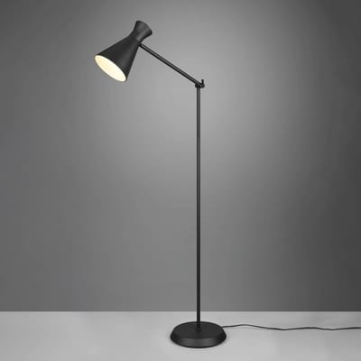 Reality Leuchten Vloerlamp Enzo, hoogte 150 cm, zwart