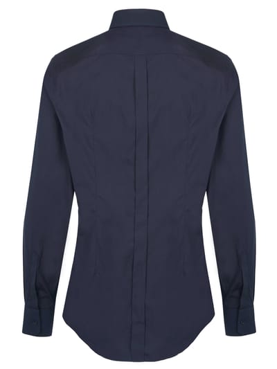 Dolce & Gabbana Gouden Collectie overhemd marineblauw