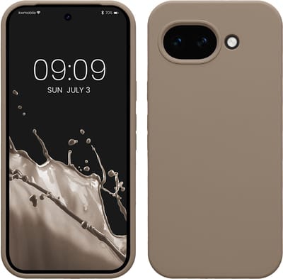 kwmobile telefoonhoesje geschikt voor Google Pixel 10a - Hoesje met siliconen coating - Smartphone case in taupe
