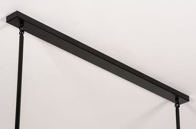 Lumidora Hanglamp 74160 - CARPI - 5 Lichts - E27 - Zwart - Metaal