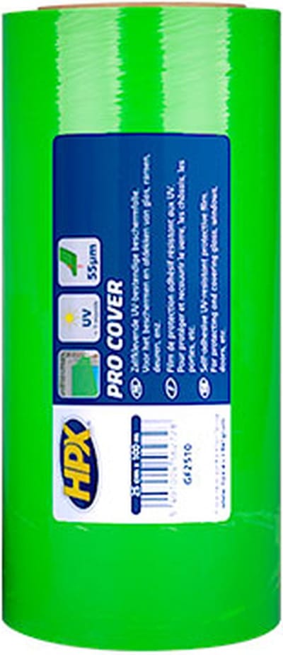 Pro Cover beschermingsfolie - groen 25cm x 100m