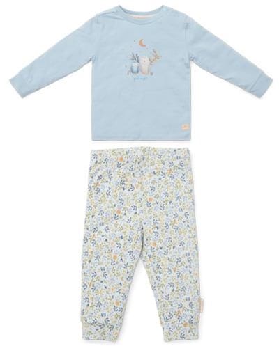 Little Dutch Pyjama - Maat 62/68 - Pyjama kinderen Jongens - Blauw - Forest Friends Night Forest Adventure