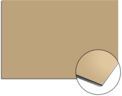 KitchenArt - Champagne Glow Spatscherm - 120x80 cm - Spatscherm Achterwand Keuken - Spatwand Keuken