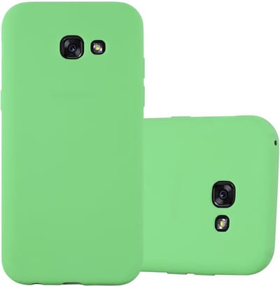 Cadorabo Hoesje geschikt voor Samsung Galaxy A7 2017 in CANDY PASTEL GROEN - Beschermhoes gemaakt van flexibel TPU silicone Case Cover