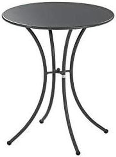 Buitentafel Pigalle - Tuinmeubel Metaal - Buiten Leven - Gepoedercoat Ijzer - Diameter 60 cm - Antiek Ijzer