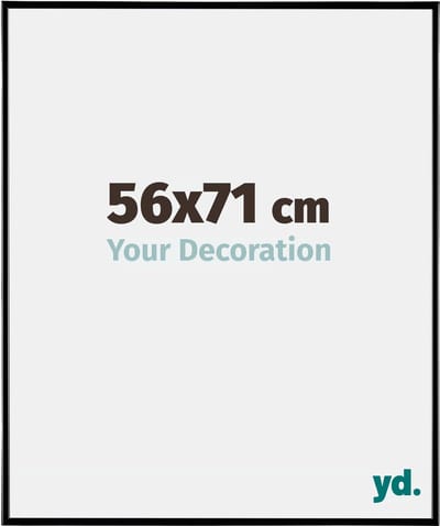 Your Decoration - Fotolijst 56x71 cm - Kunststof - Zwart Hoogglans - Evry