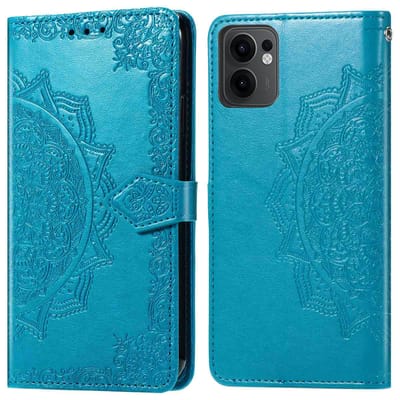 imoshion Hoesje - Geschikt voor Oppo Reno 13 F (5G) - Mandala Bookcase - Turquoise