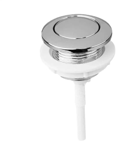 Toilet drukknop - Pop-upknop - Toiletspoelknoppen - ABS - Universele toiletreservoir drukknoppen - Wc drukknop - Stortbak standaard onderdeel voor badkamer toilet - Zilver
