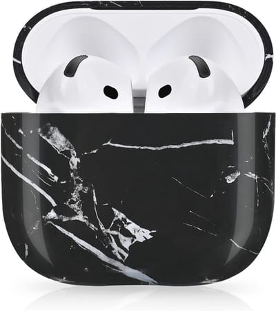 Schokbestendige Hoes voor AirPods 4e Generatie met Marmer Print - Volledige Bescherming tegen Krassen en Stoten