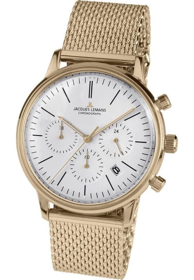 Jacques Lemans - N-209ZN - Polshorloge - Heren - Quartz - Chronograph - Retro Classic