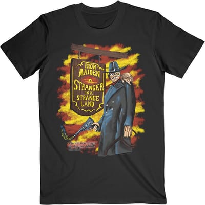 Iron Maiden - Stranger In A Strange Land Heren T-shirt - S - Zwart