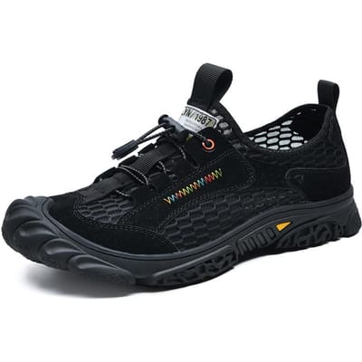 Sandalen Heren Zomer Nieuwe Zachte Zool Strand Schoenen Outdoor Leer Vrije Tijd Sport Rijschoenen 44 black
