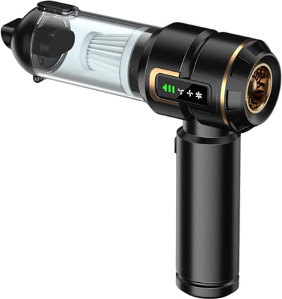 CLVP® Kruimeldief Draadloos - Auto Stofzuiger - Handstofzuiger - Zwart