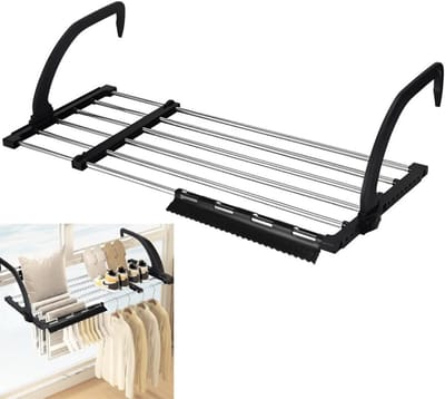 MRKK® Handdoekrek Radiator - Badkamer - Droogrek - Zwart met zilver