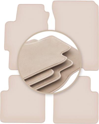 PREMIUM beige matten voor: Honda Accord VI stationwagen, sedan, Type-R 1997-2002