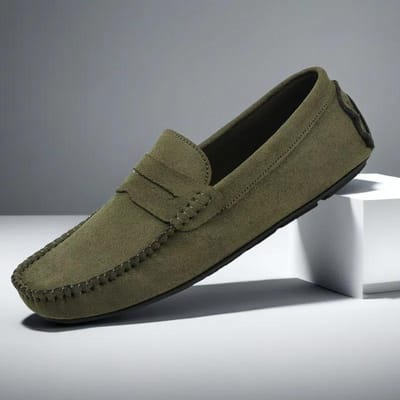 Designer Leren Casual Schoenen voor Heren Hoge Kwaliteit Mode Comfortabele Heren Loafers Flats Grote Maat Rijschoenen 46 black
