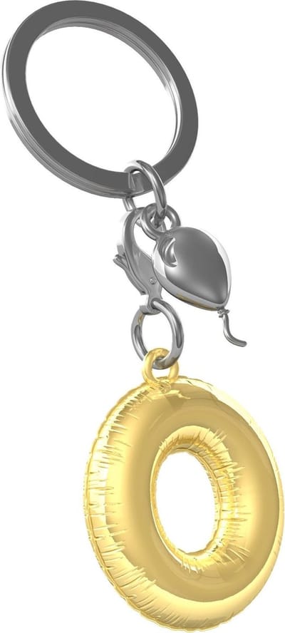 Metalmorphose Initialen Alfabet Sleutelhanger Letter O