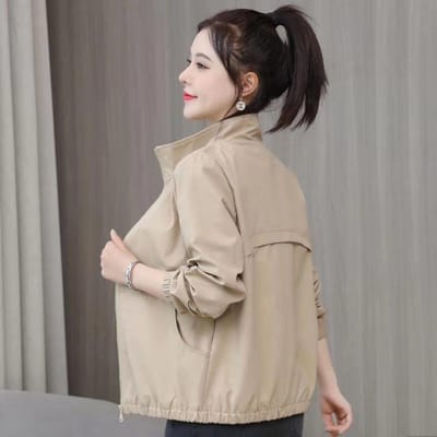 Jas Dames Lente en Herfst Los Wild Vakmanschap Jas Damesjas XXL beige
