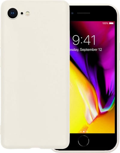 Hoes - Geschikt voor Apple iPhone 7 - Sterk & Shockproof - Hoesje Cover - Siliconen Case - Wit