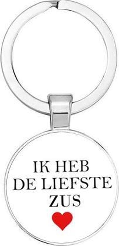 Akyol - Ik heb de liefste zus Sleutelhanger - Vriendschap - Zus - Zusje - Leuk kado voor je zus om te geven - 2,5 x 2,5 CM