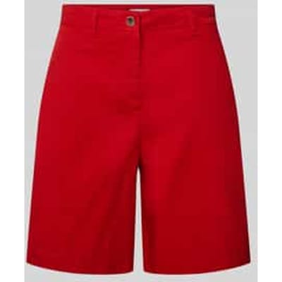 regular fit korte chino van mix van katoen en lyocell