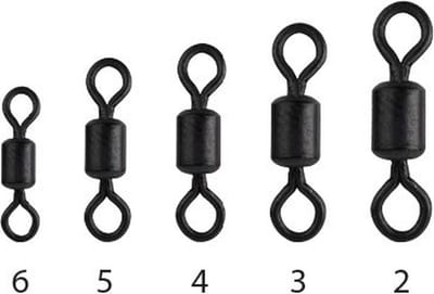 Spro Power Catcher Gunsmoke Barrel Swivels Size 4 -37 Kilo - 15 Stuks