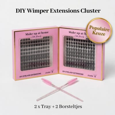 Ehh Beauty Wimperbox – 288 Stuks-Wimpers - Naturel - cluster - lash set - - Extensions - Wimper box - diy lashes