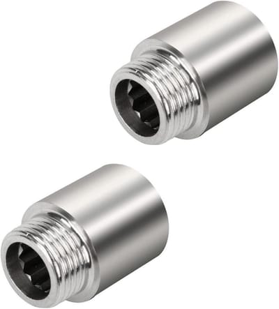 Verlengstuk voor kraan G1/2 inch - 25 mm, ideaal voor tuin, wateraansluiting en accessoires