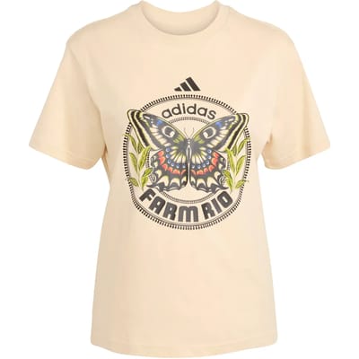 Adidas Farm Gfx Tee Sand Strata Größe: S | Hemden Outlet | Damen | Braun