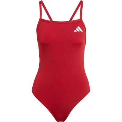 Een delig badpak met V-achterkant en fijne bandjes voor dames adidas