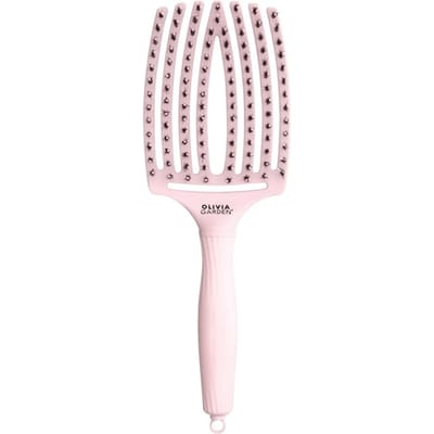 Olivia Garden Fingerbrush Combo Pastel Roze Groot Anti-klit borstels Unisex