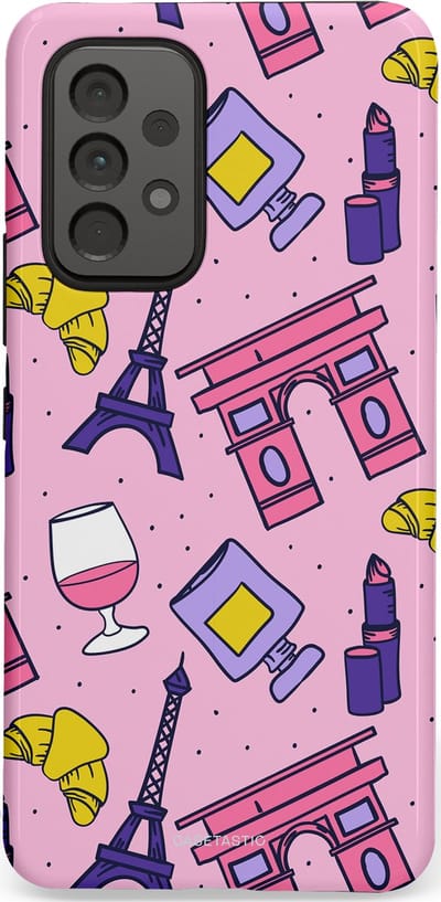 Casetastic Hoesje Geschikt voor Samsung A53 - Stijlvolle Beschermende Duo-layer Case - Trip to Paris