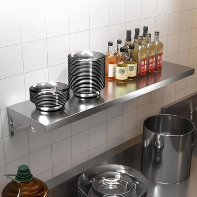 Vouw bureau - Wandtafel inklapbaar - Ruimtebesparend werken - Rvs 304 materiaal - 70 cm breed