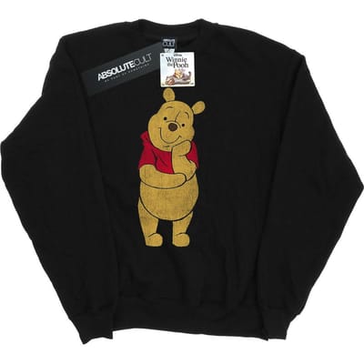 Disney Heren Winnie De Poeh Klassiek Poeh Sweatshirt (Zwart)