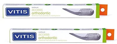 Orthodontische Tandenborstel 2 Stuks - Compacte Borstelkop voor Betere Toegang tot Moeilijk Bereikbare Plaatsen